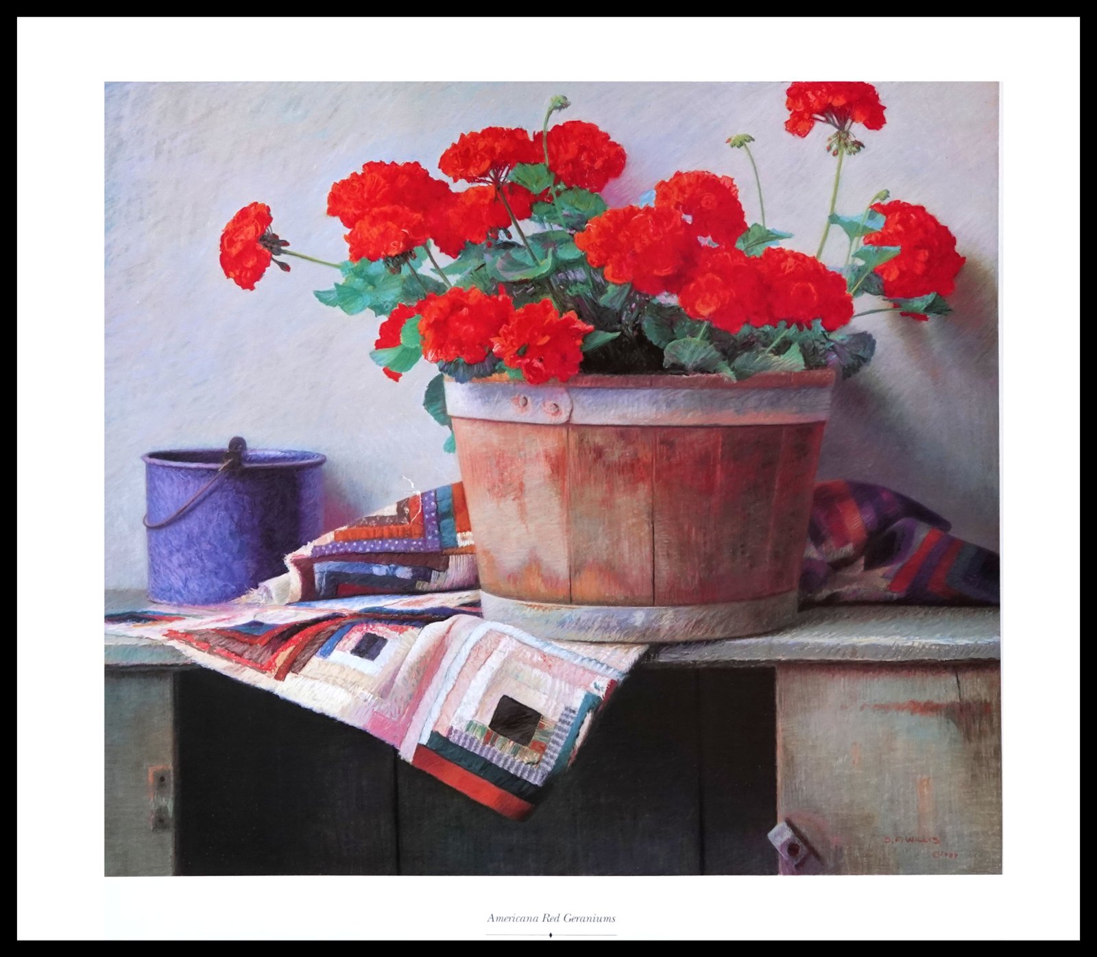 CC 482 Amer Red Geraniums